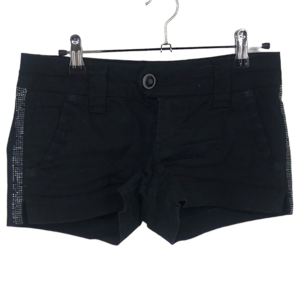 BKE Casuals Molly Black Shorts Size 25 - Picture 1 of 6